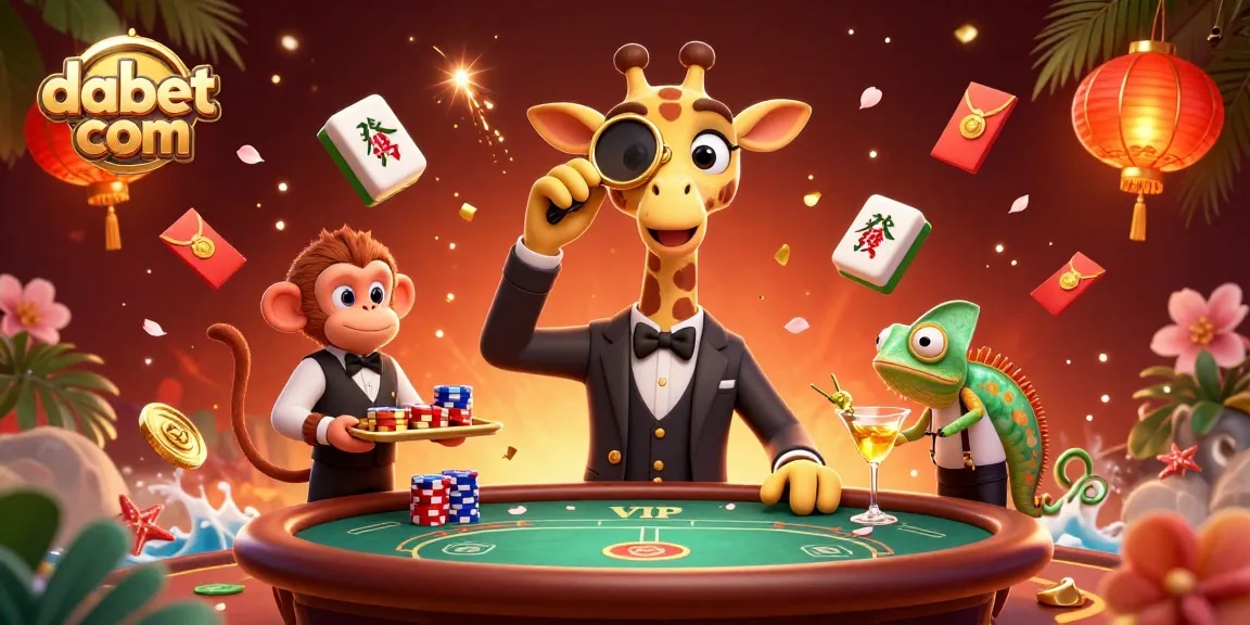 Experience top gaming action with dabet com's lively casino scene featuring vibrant characters and dynamic elements.