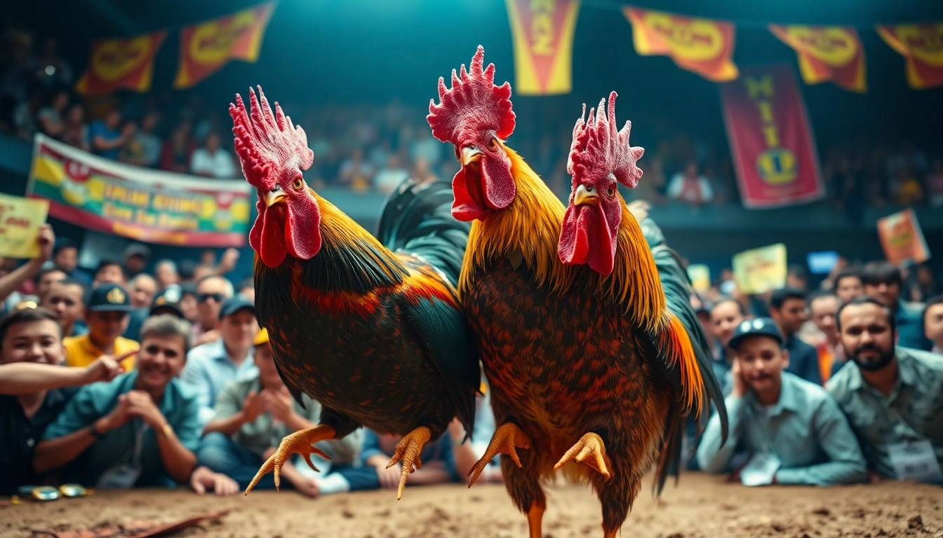 Experience đá gà trực tiếp bình luận viên hôm nay with thrilling live cockfighting action and vibrant crowd atmosphere.