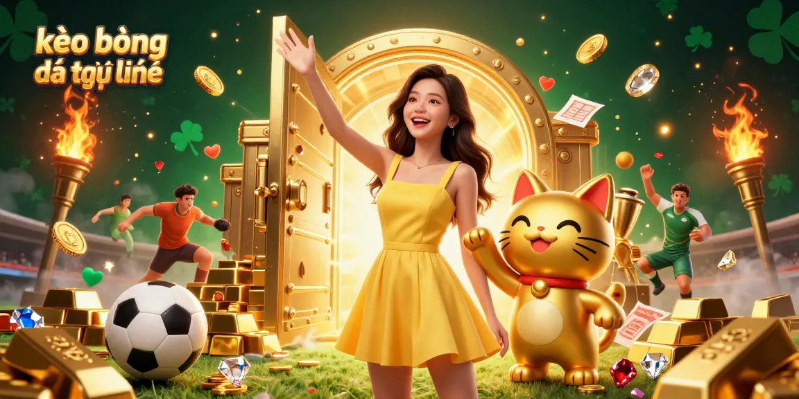 Experience the thrill of kèo bóng đá trực tuyến with a vibrant illustration showcasing refined betting strategies.