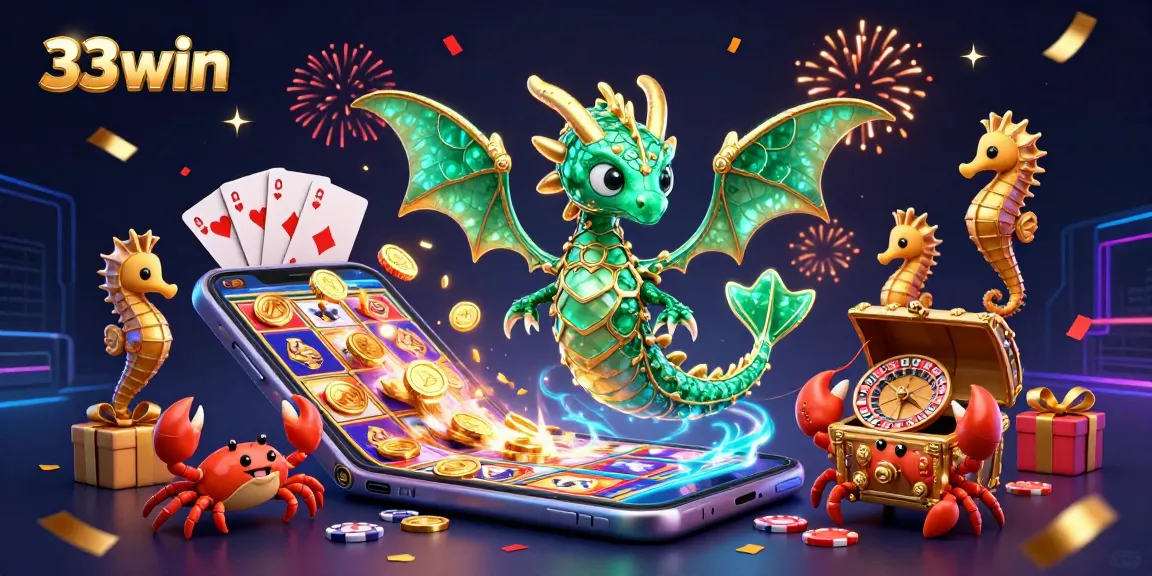 Engage with exciting games at 33win featuring vibrant 3D casino characters and dynamic slot action.