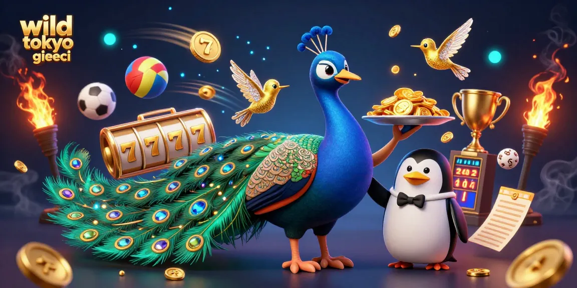 Scopri i giochi di Wild Tokyo attraverso simboli e jackpot delle slot in questa illustrazione ricca di dettagli.